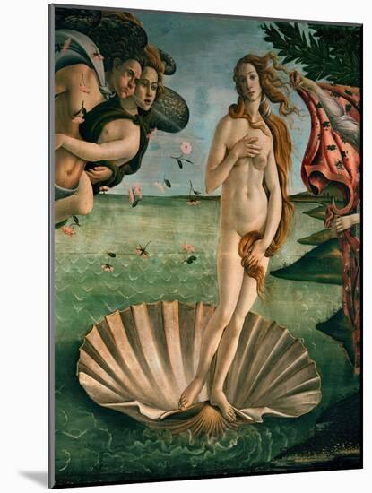 The Birth of Venus (Venus Anadyomene), Detail-Sandro Botticelli-Mounted Giclee Print