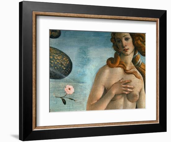 The Birth of Venus (Venus Anadyomene), Detail-Sandro Botticelli-Framed Giclee Print