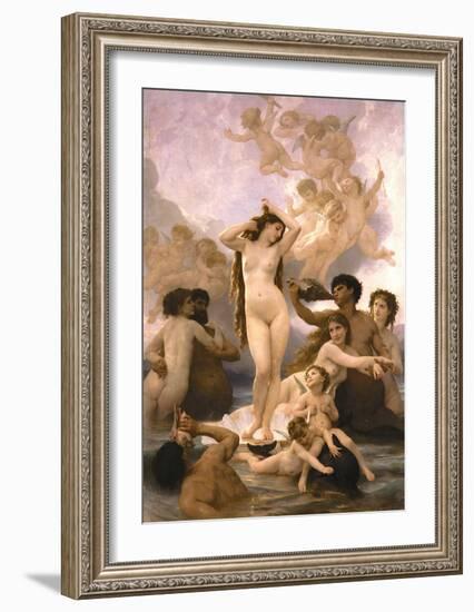 The Birth of Venus-William Adolphe Bouguereau-Framed Art Print