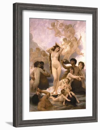 The Birth of Venus-William Adolphe Bouguereau-Framed Art Print