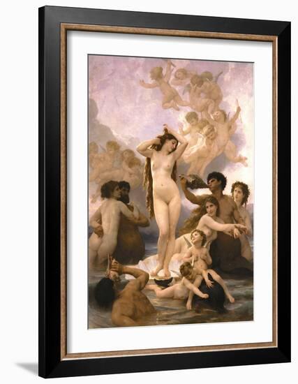 The Birth of Venus-William Adolphe Bouguereau-Framed Art Print