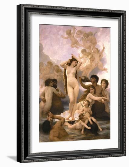 The Birth of Venus-William Adolphe Bouguereau-Framed Art Print