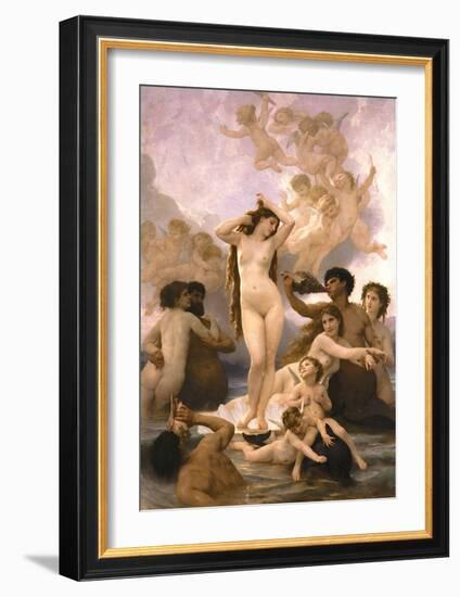 The Birth of Venus-William Adolphe Bouguereau-Framed Art Print