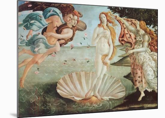 The Birth of Venus-Sandro Botticelli-Mounted Art Print