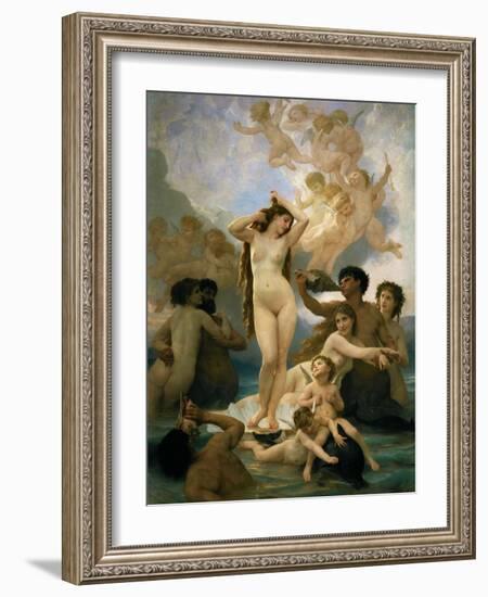 The birth of Venus-Adolphe William Bouguereau-Framed Giclee Print