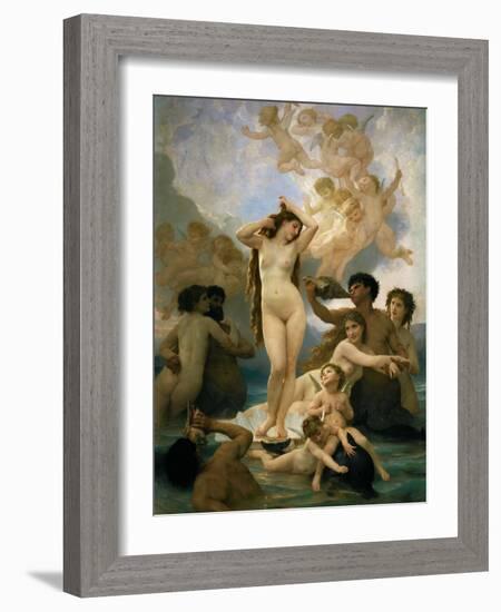 The birth of Venus-Adolphe William Bouguereau-Framed Giclee Print