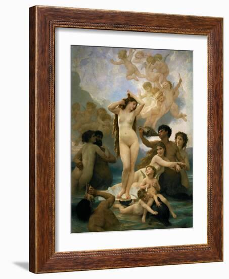 The birth of Venus-Adolphe William Bouguereau-Framed Giclee Print