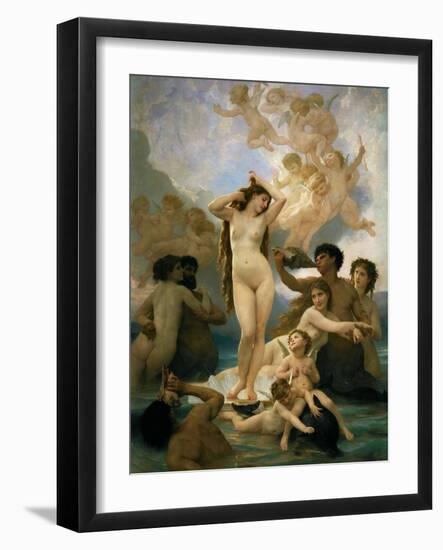 The birth of Venus-Adolphe William Bouguereau-Framed Giclee Print