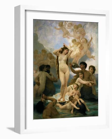 The birth of Venus-Adolphe William Bouguereau-Framed Giclee Print