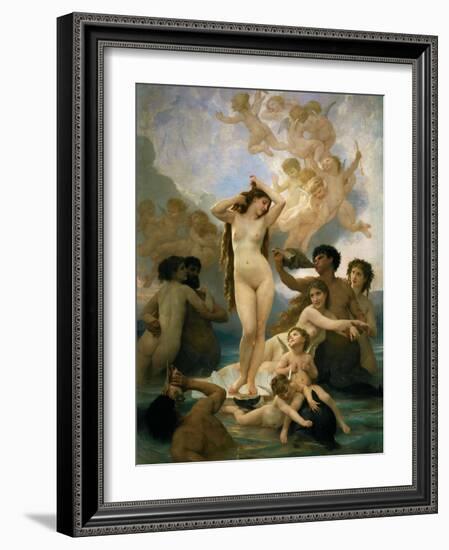 The birth of Venus-Adolphe William Bouguereau-Framed Giclee Print