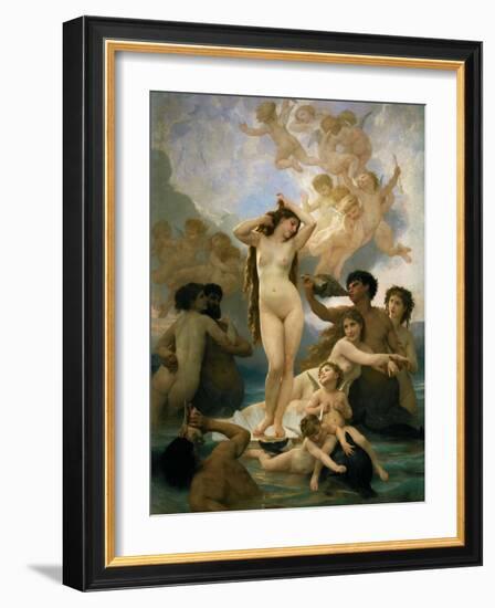 The birth of Venus-Adolphe William Bouguereau-Framed Giclee Print