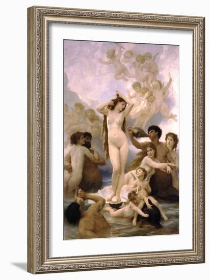 The Birth of Venus-William Adolphe Bouguereau-Framed Art Print