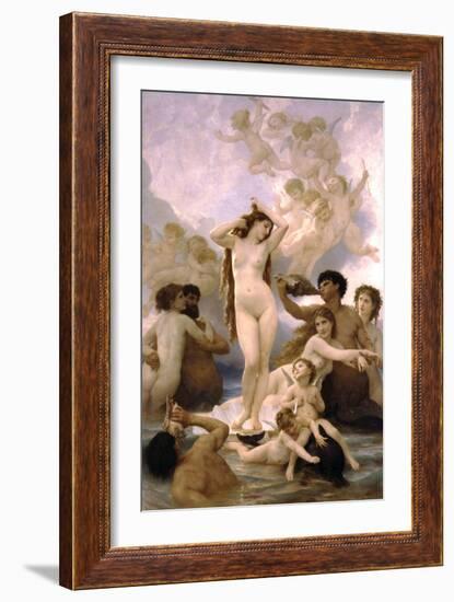 The Birth of Venus-William Adolphe Bouguereau-Framed Art Print