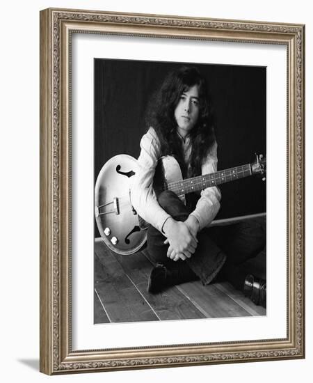 The Birthday of Jimmy Page, Led Zeppelin Guitarist-null-Framed Photographic Print