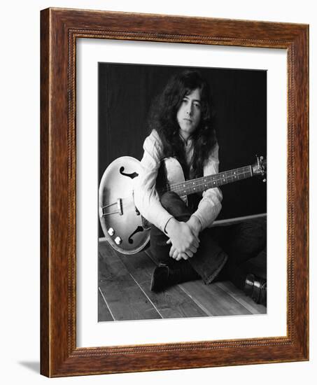 The Birthday of Jimmy Page, Led Zeppelin Guitarist-null-Framed Photographic Print