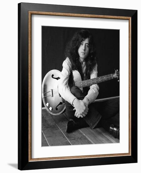 The Birthday of Jimmy Page, Led Zeppelin Guitarist-null-Framed Photographic Print