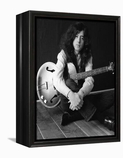 The Birthday of Jimmy Page, Led Zeppelin Guitarist-null-Framed Premier Image Canvas