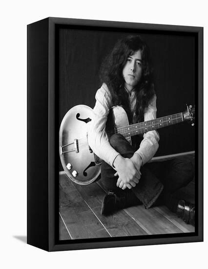 The Birthday of Jimmy Page, Led Zeppelin Guitarist-null-Framed Premier Image Canvas