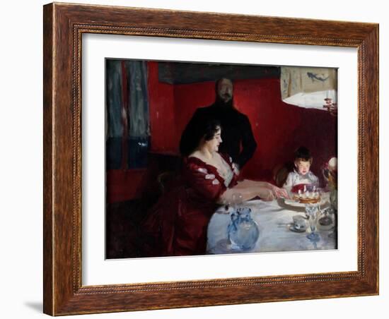 The Birthday Party, 1887-John Singer Sargent-Framed Giclee Print