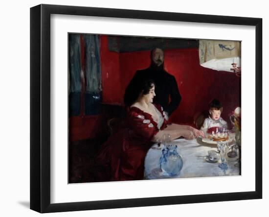 The Birthday Party, 1887-John Singer Sargent-Framed Giclee Print