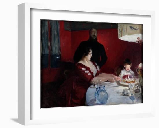 The Birthday Party, 1887-John Singer Sargent-Framed Giclee Print