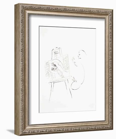 The Birthday-Marc Chagall-Framed Art Print