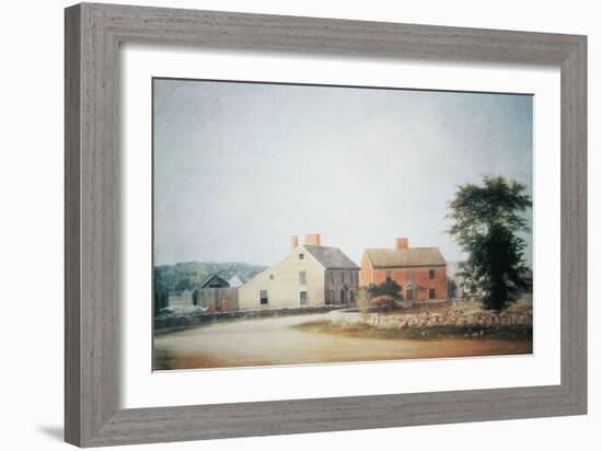 The Birthplace of John Adams-American School-Framed Giclee Print