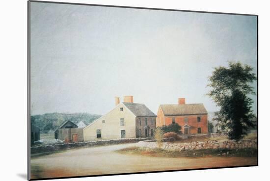 The Birthplace of John Adams-American School-Mounted Giclee Print