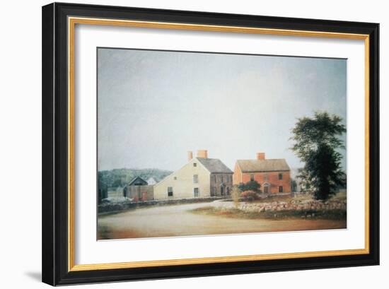 The Birthplace of John Adams-American School-Framed Giclee Print