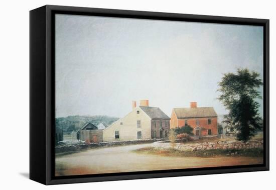 The Birthplace of John Adams-American School-Framed Premier Image Canvas