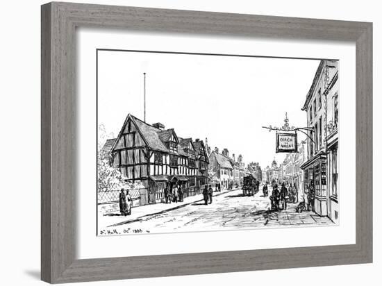 The Birthplace of Shakespeare, Stratford-Upon-Avon, Warwickshire, 1885-Edward Hull-Framed Giclee Print