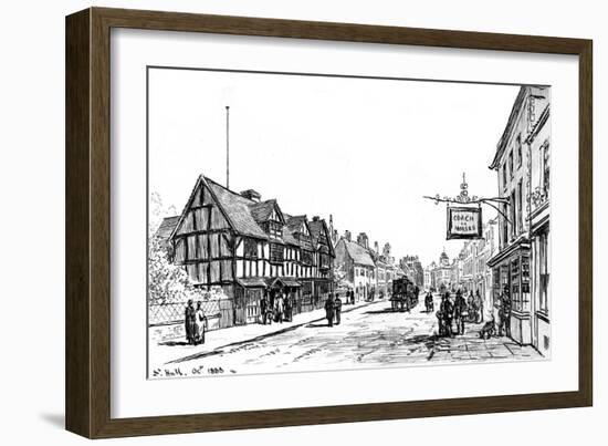 The Birthplace of Shakespeare, Stratford-Upon-Avon, Warwickshire, 1885-Edward Hull-Framed Giclee Print