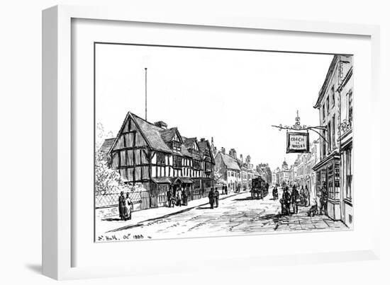 The Birthplace of Shakespeare, Stratford-Upon-Avon, Warwickshire, 1885-Edward Hull-Framed Giclee Print