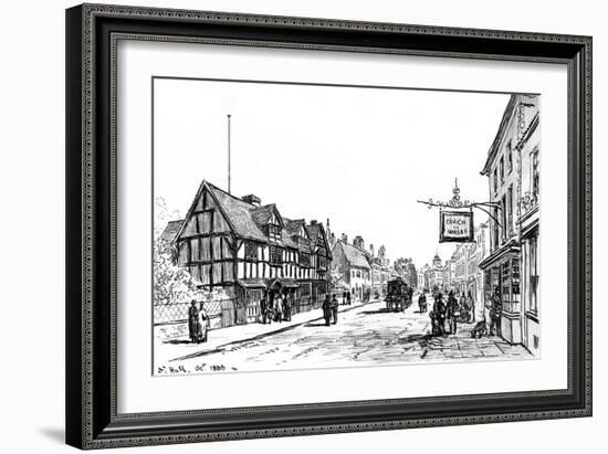 The Birthplace of Shakespeare, Stratford-Upon-Avon, Warwickshire, 1885-Edward Hull-Framed Giclee Print