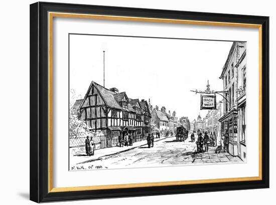 The Birthplace of Shakespeare, Stratford-Upon-Avon, Warwickshire, 1885-Edward Hull-Framed Giclee Print