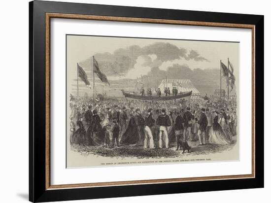 The Bishop of Chichester Giving His Benediction to the Hayling Island Life-Boat-null-Framed Giclee Print