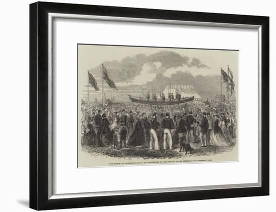 The Bishop of Chichester Giving His Benediction to the Hayling Island Life-Boat-null-Framed Giclee Print