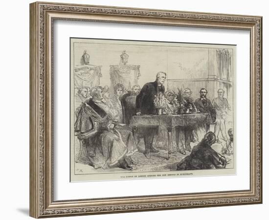 The Bishop of London Opening the New Schools in Bishopsgate-Charles Robinson-Framed Giclee Print