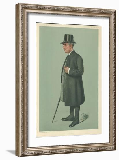 The Bishop of Winchester, Prelate of the Garter, 19 December 1901, Vanity Fair Cartoon-Sir Leslie Ward-Framed Giclee Print