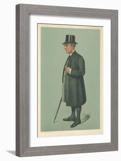 The Bishop of Winchester, Prelate of the Garter, 19 December 1901, Vanity Fair Cartoon-Sir Leslie Ward-Framed Giclee Print