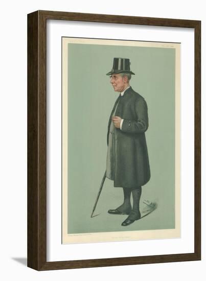 The Bishop of Winchester, Prelate of the Garter, 19 December 1901, Vanity Fair Cartoon-Sir Leslie Ward-Framed Giclee Print