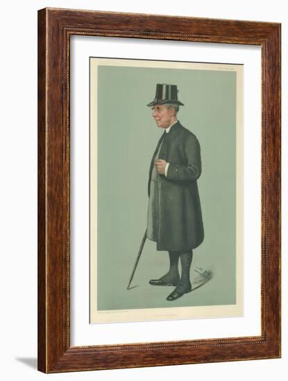 The Bishop of Winchester, Prelate of the Garter, 19 December 1901, Vanity Fair Cartoon-Sir Leslie Ward-Framed Giclee Print