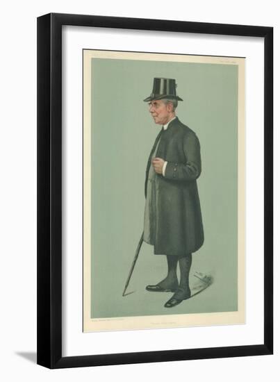 The Bishop of Winchester, Prelate of the Garter, 19 December 1901, Vanity Fair Cartoon-Sir Leslie Ward-Framed Giclee Print