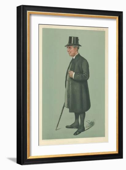 The Bishop of Winchester, Prelate of the Garter, 19 December 1901, Vanity Fair Cartoon-Sir Leslie Ward-Framed Giclee Print