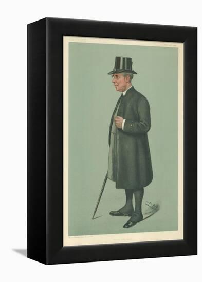 The Bishop of Winchester, Prelate of the Garter, 19 December 1901, Vanity Fair Cartoon-Sir Leslie Ward-Framed Premier Image Canvas