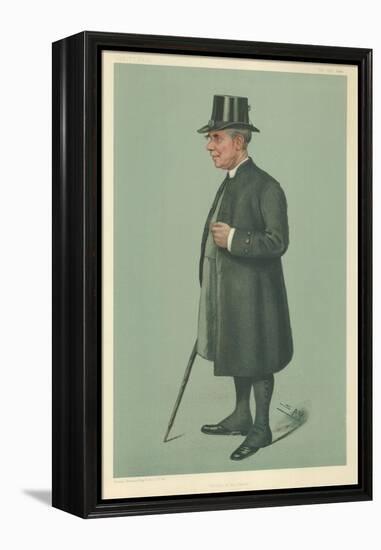 The Bishop of Winchester, Prelate of the Garter, 19 December 1901, Vanity Fair Cartoon-Sir Leslie Ward-Framed Premier Image Canvas