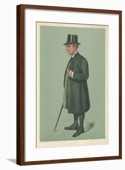 The Bishop of Winchester, Prelate of the Garter, 19 December 1901, Vanity Fair Cartoon-Sir Leslie Ward-Framed Giclee Print
