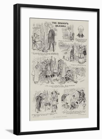 The Bishop's Dilemma-Charles Edmund Brock-Framed Giclee Print