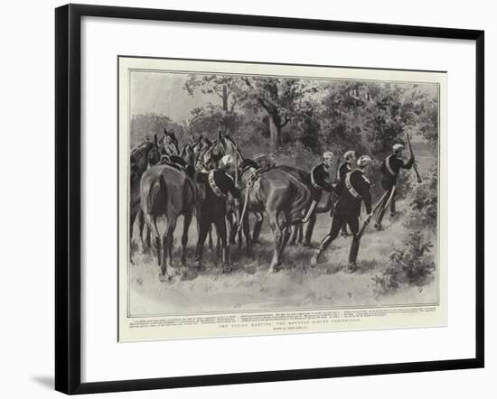 The Bisley Meeting, the Mounted Scouts Competition-Frank Dadd-Framed Giclee Print