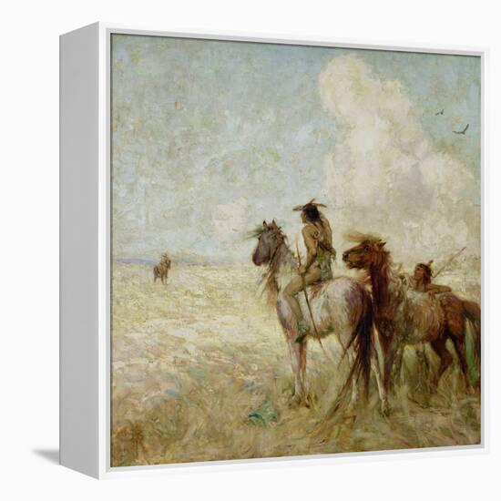 The Bison Hunters-Nathaniel Hughes John Baird-Framed Premier Image Canvas